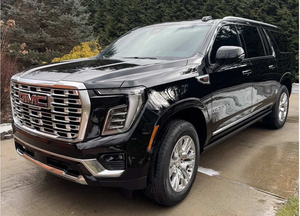 Black GMC vehicle pictured on the original website